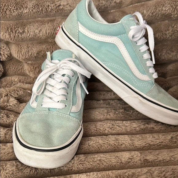 Vans Shoes - Vans Mint Green Sneakers with White Accents